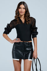 THE PERFECT FIT CORSETTED BLOUSE