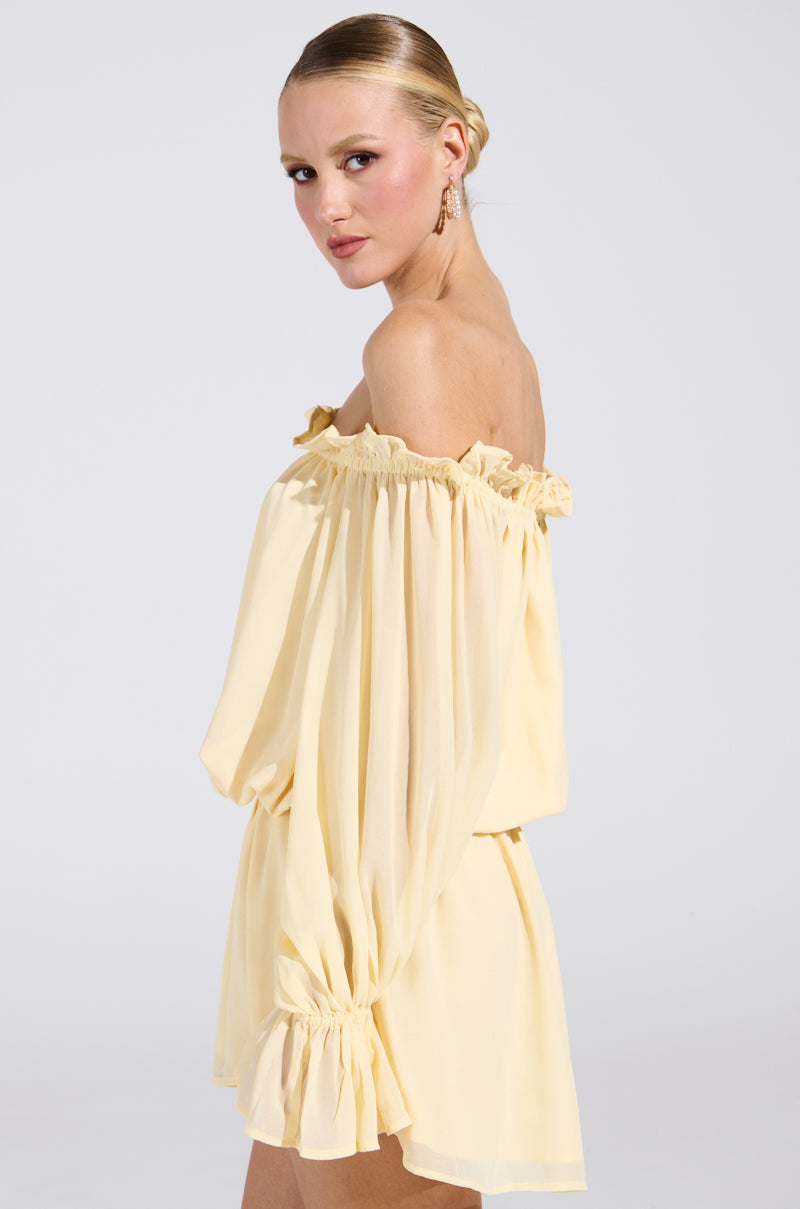 ON YOUR MIND CHIFFON MINI DRESS