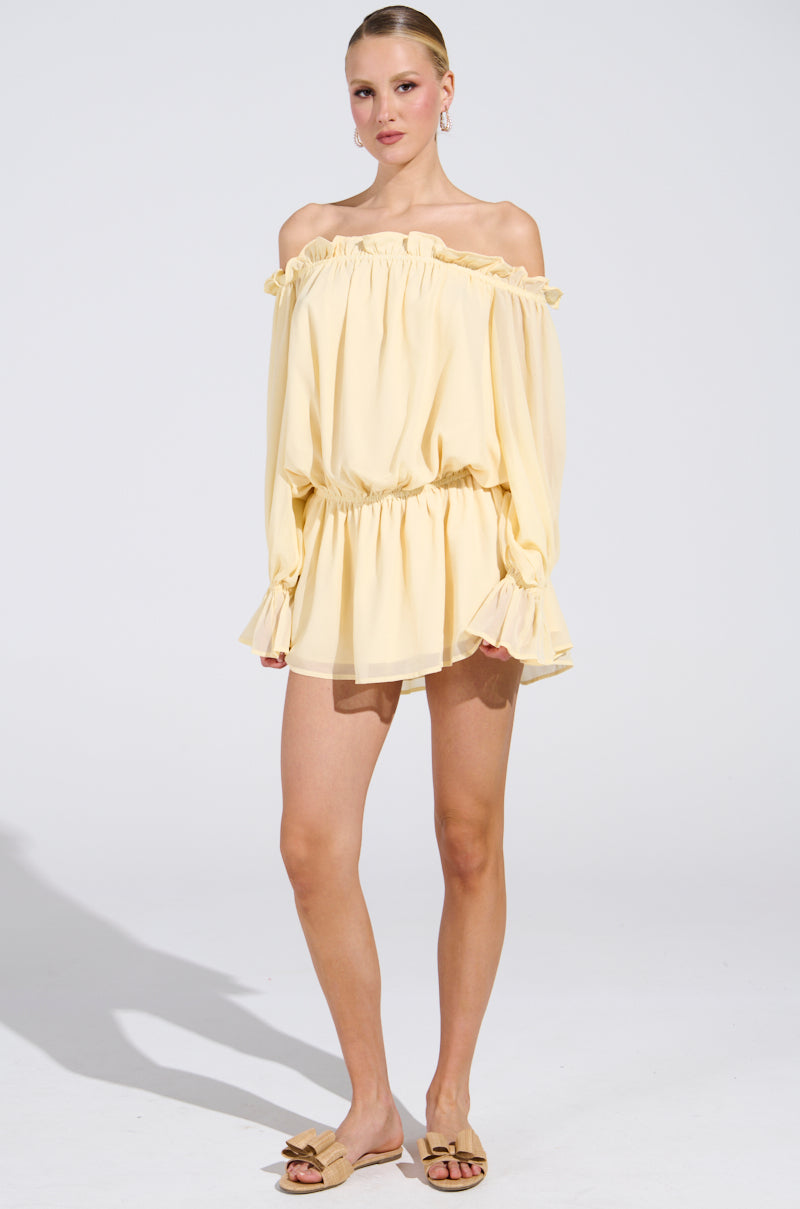 ON YOUR MIND CHIFFON MINI DRESS