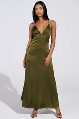 STRAIGHT FROM THE 90'S SATIN MAXI DRESS