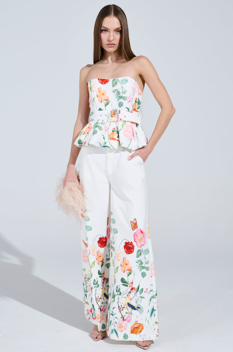IRIS FLORAL TROUSER
