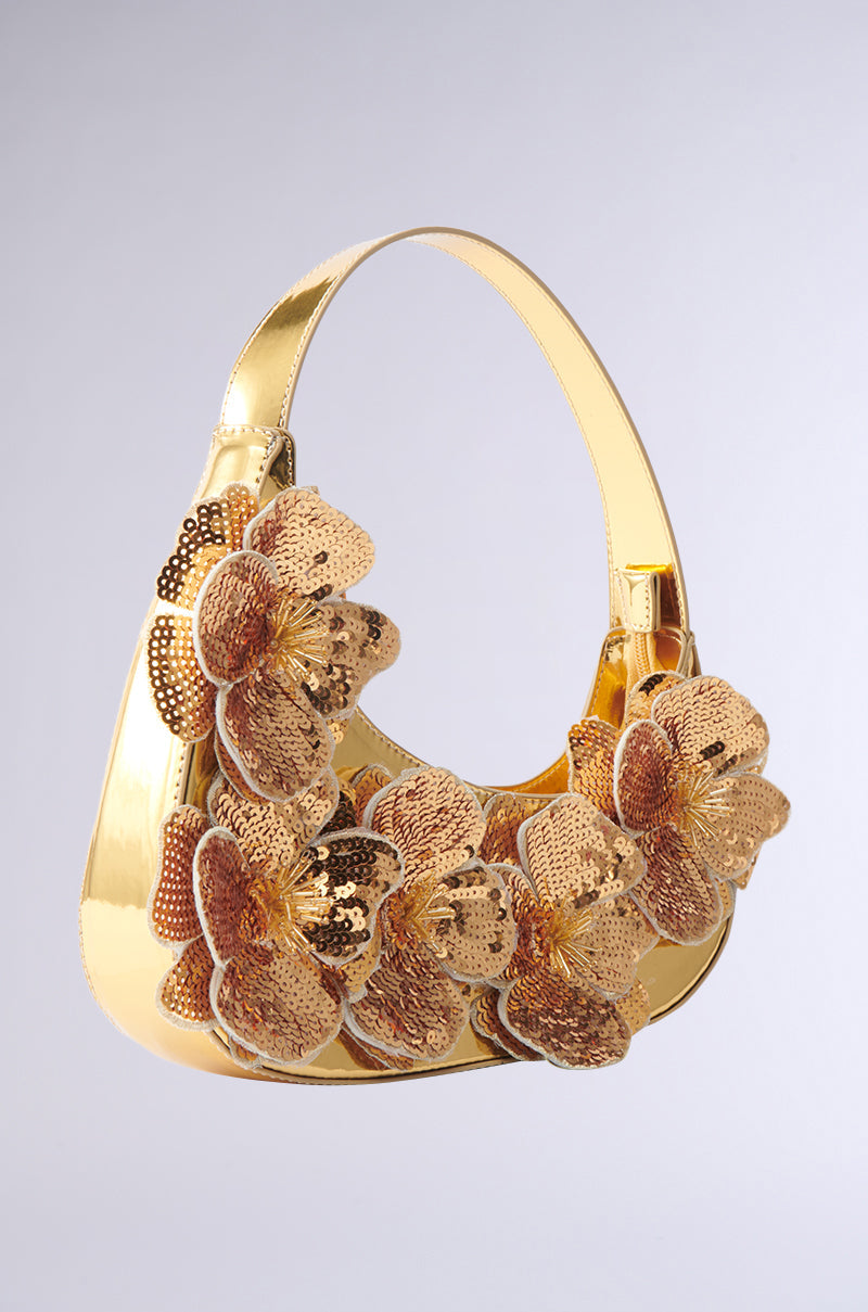 FLORAL VIBEZ CHROME PURSE