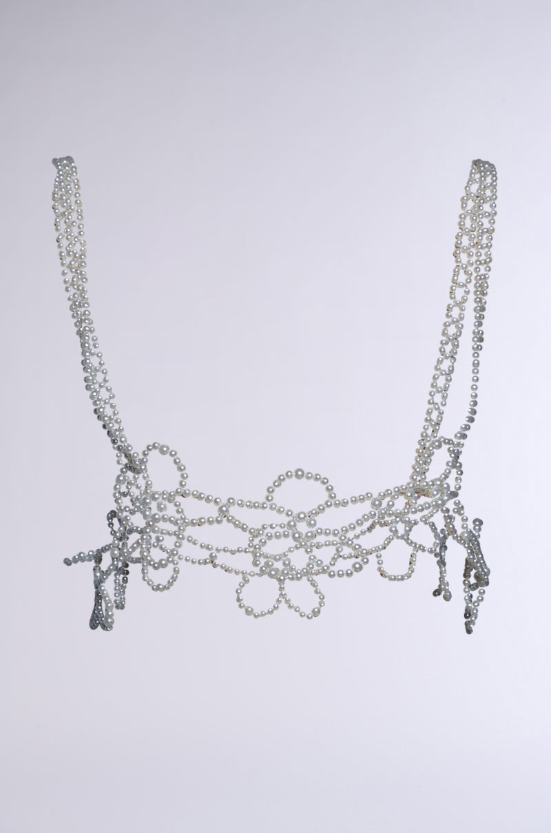 FLOWER BABE PEARL BODY CHAIN