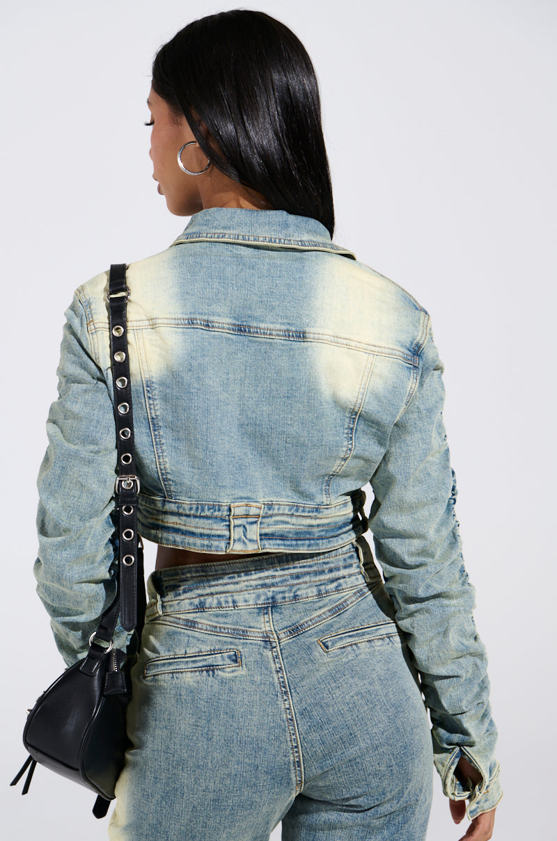 UP ALL NIGHT DENIM JACKET