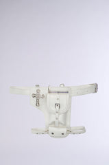 CROSSING THE LINE PU BELT BAG IN WHITE