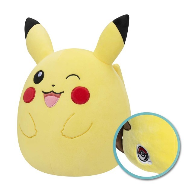 Winking Pikachu Squishmallows Plush - 12 In.
