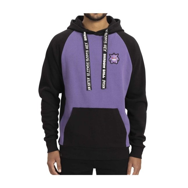 Gengar Black & Purple Pullover Hoodie - Adult