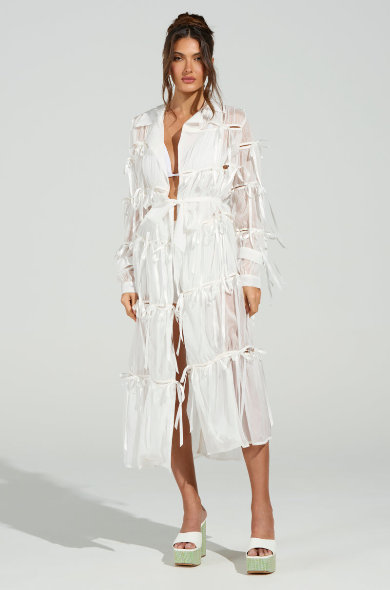 RUBY CUTOUT ORGANZA TRENCH