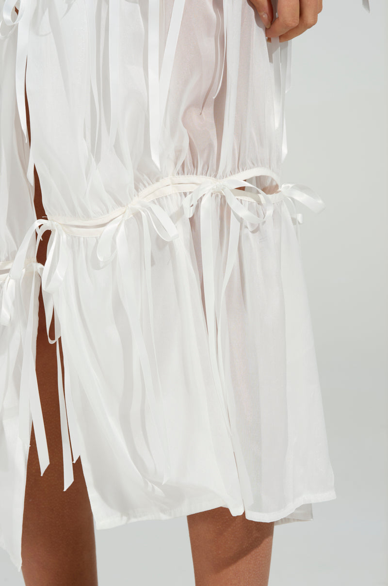 RUBY CUTOUT ORGANZA TRENCH