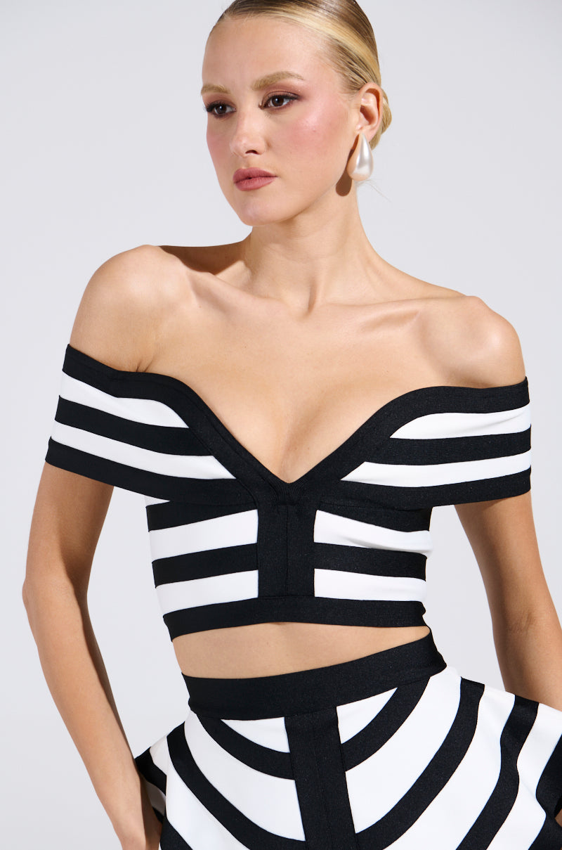 WAITING FOR YOU STRIPE BLOUSE